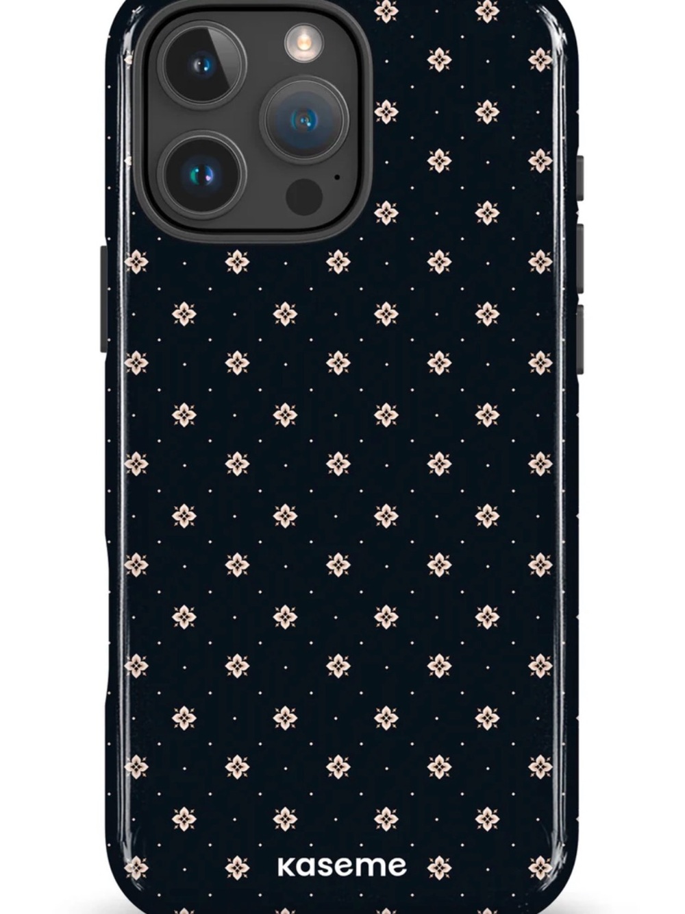 Kaseme Black Floral/Protective Phone 16promax